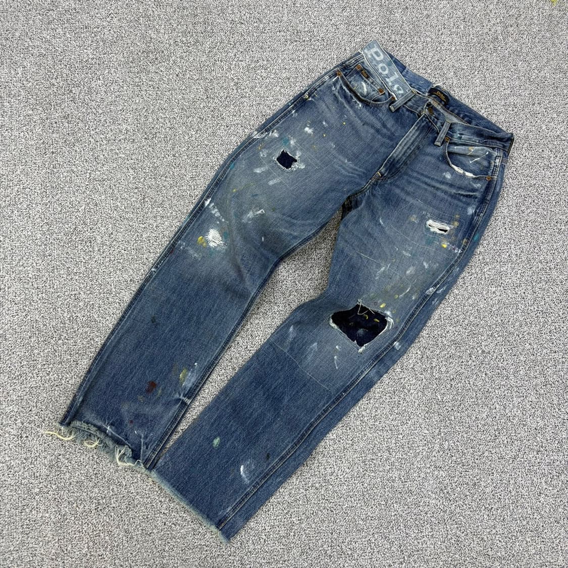 28 폴로 랄프로렌 페인트 데님 청바지 0423J 상품이미지1