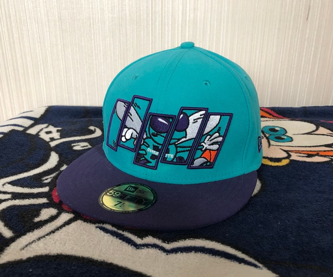 NBA 뉴에라 HWC 샬럿호네츠 59FIFTY 모자/캡 7 1/4 상품이미지1