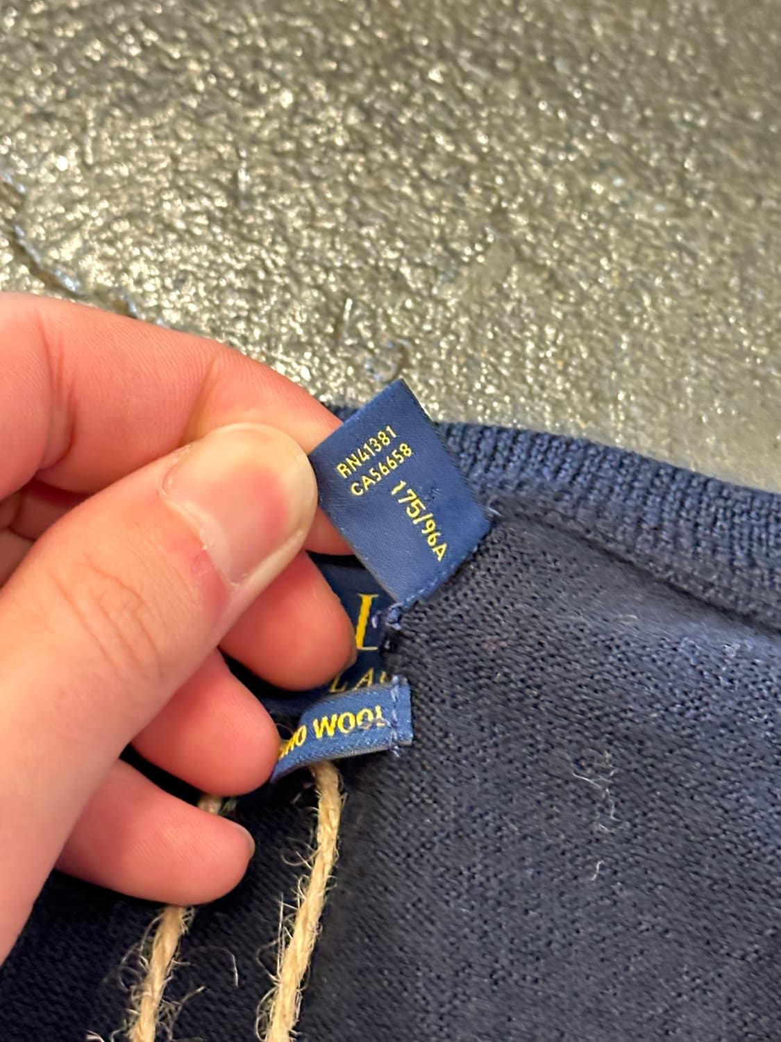 폴로 랄프로렌 메리노 울 니트 네이비 M 상품이미지5