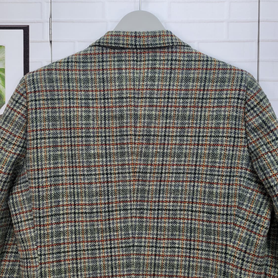 80s 버버리 하운드투스 울 블레이저 자켓 M 95사이즈 상품이미지6