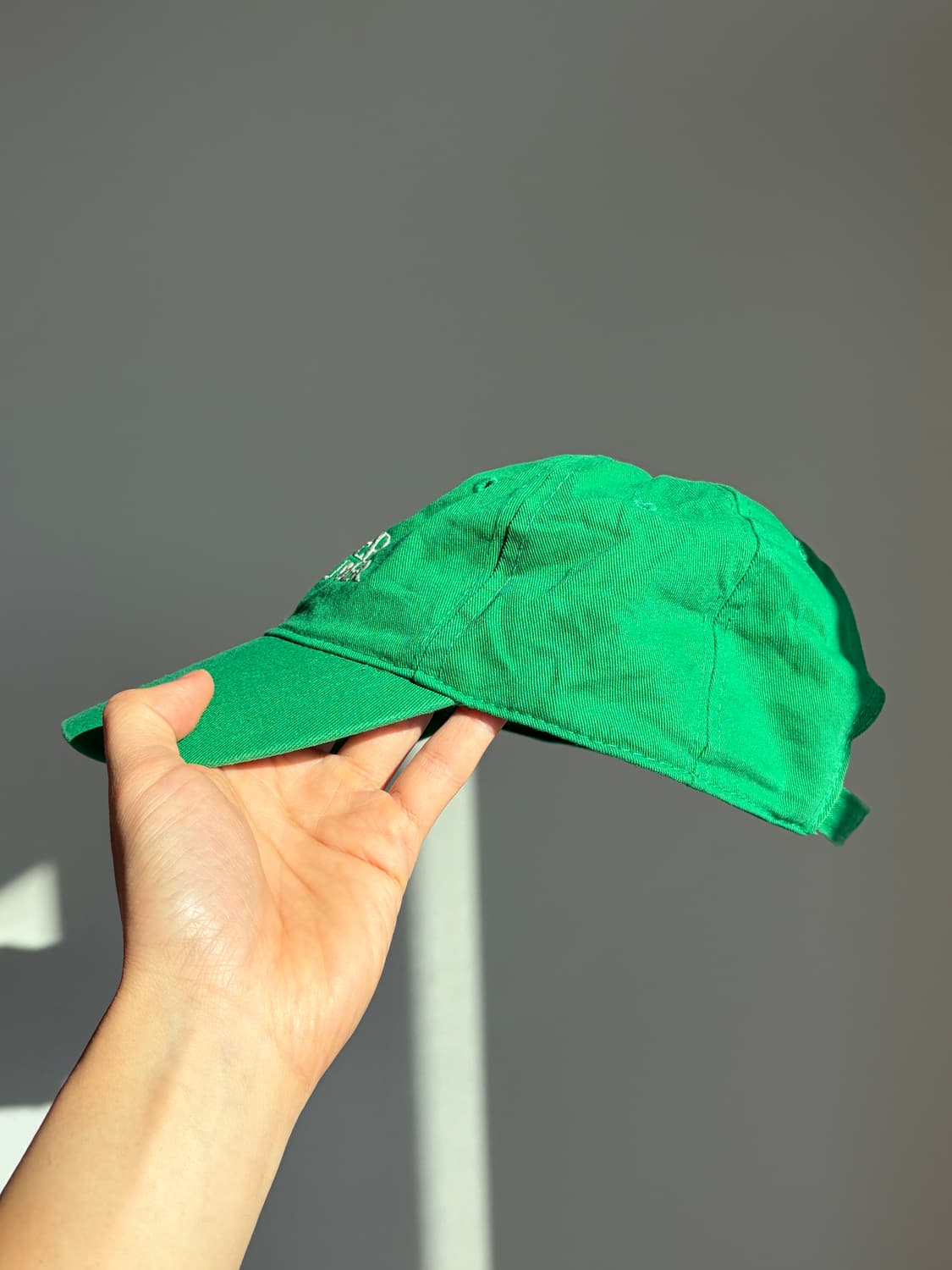 빈티지 워싱 그린 볼캡 야구모자  상품이미지3