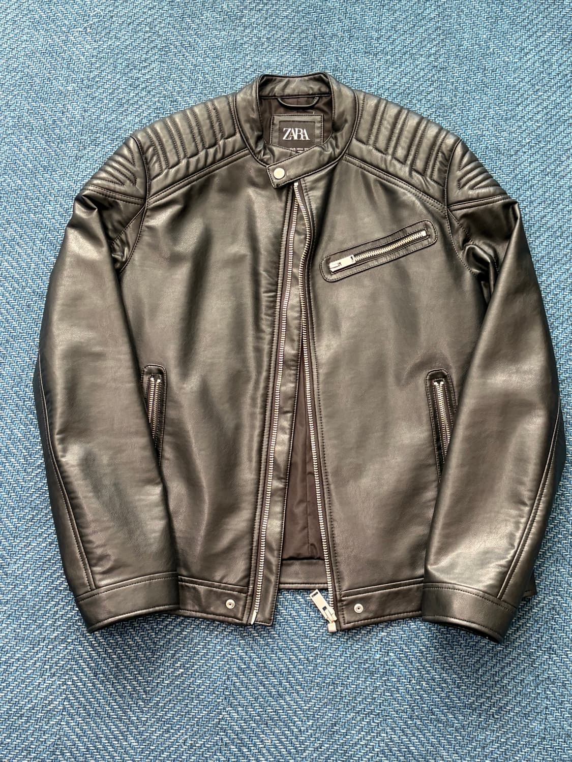 자라 레더 라이더 바이커 자켓 상품이미지1