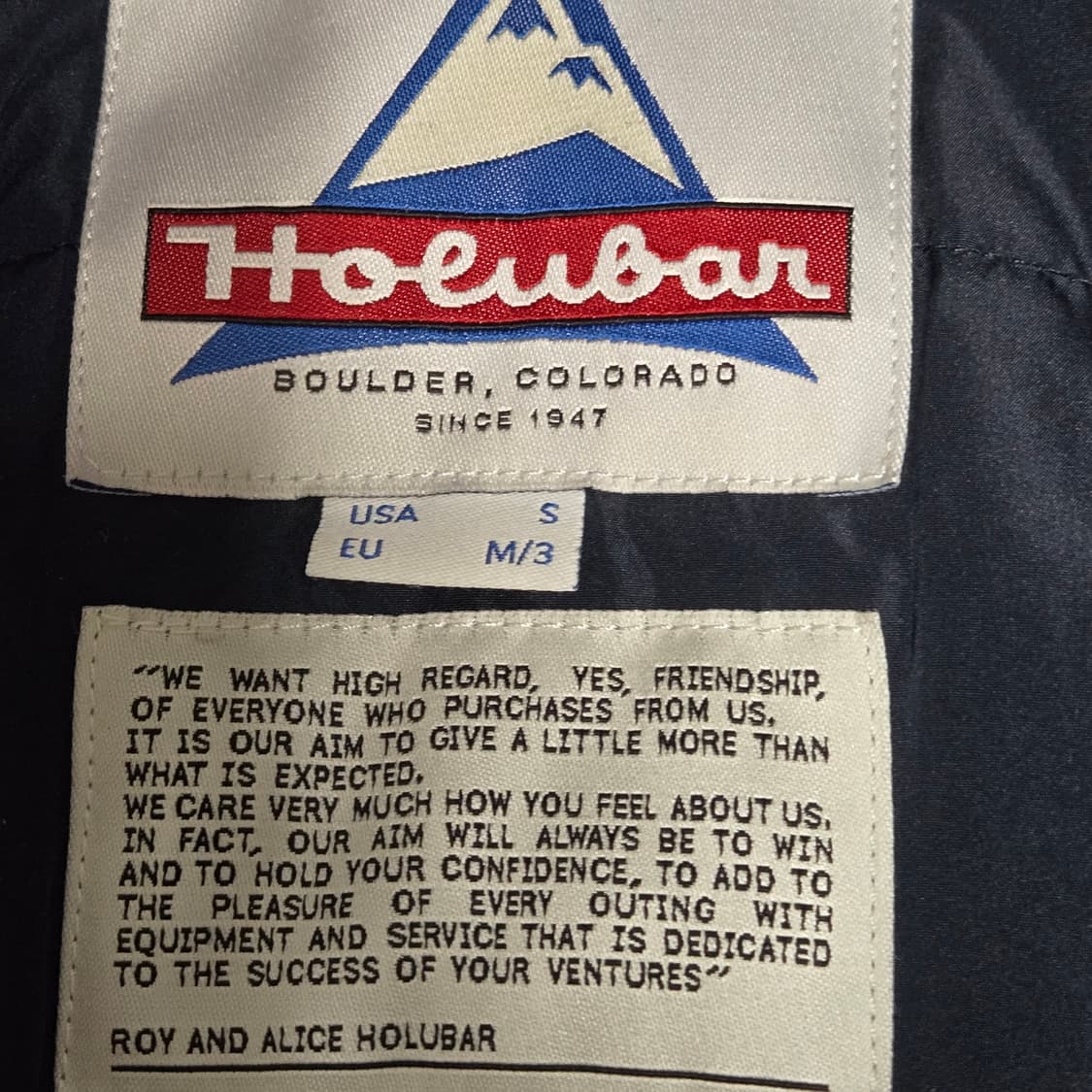 메종키츠네x홀루바 롱패딩 네이비(S사이즈) 상품이미지4