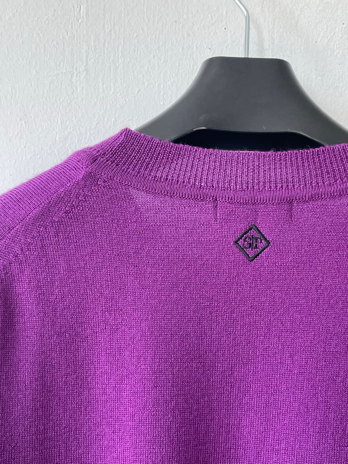 쉐입부티크 Premium WOOL Crew neck knit 퍼플 새상품 상품이미지9