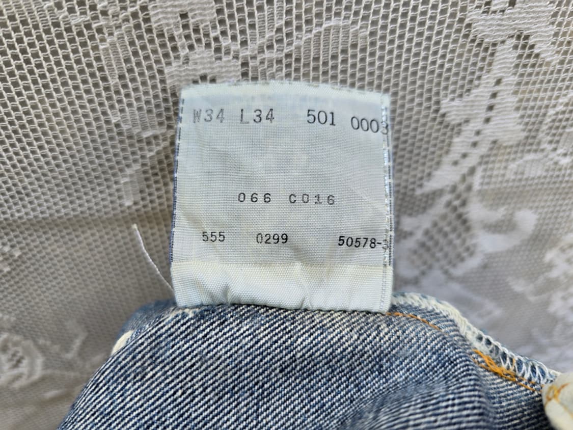 90s 리바이스 LVC 501XX 555 공장 (made in usa) 상품이미지8