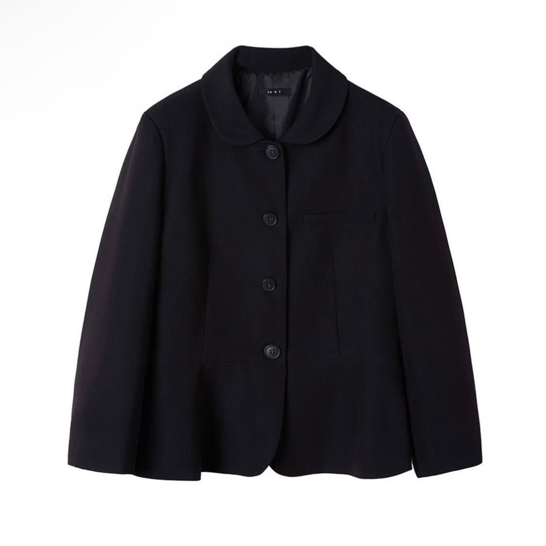 바니쉬먼트 Round collar flare jacket_black 상품이미지1