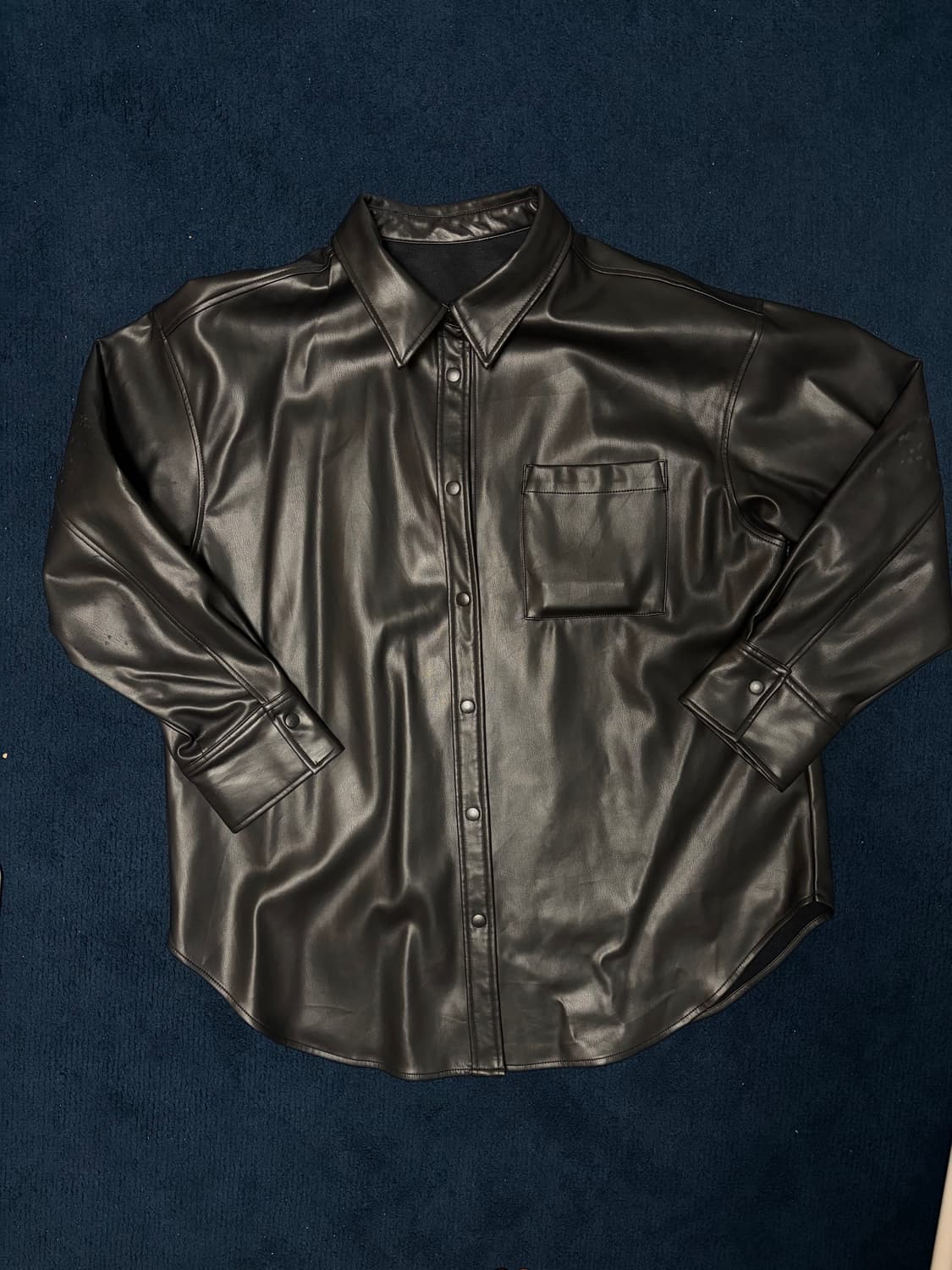 빈티지 레더 셔츠 상품이미지1