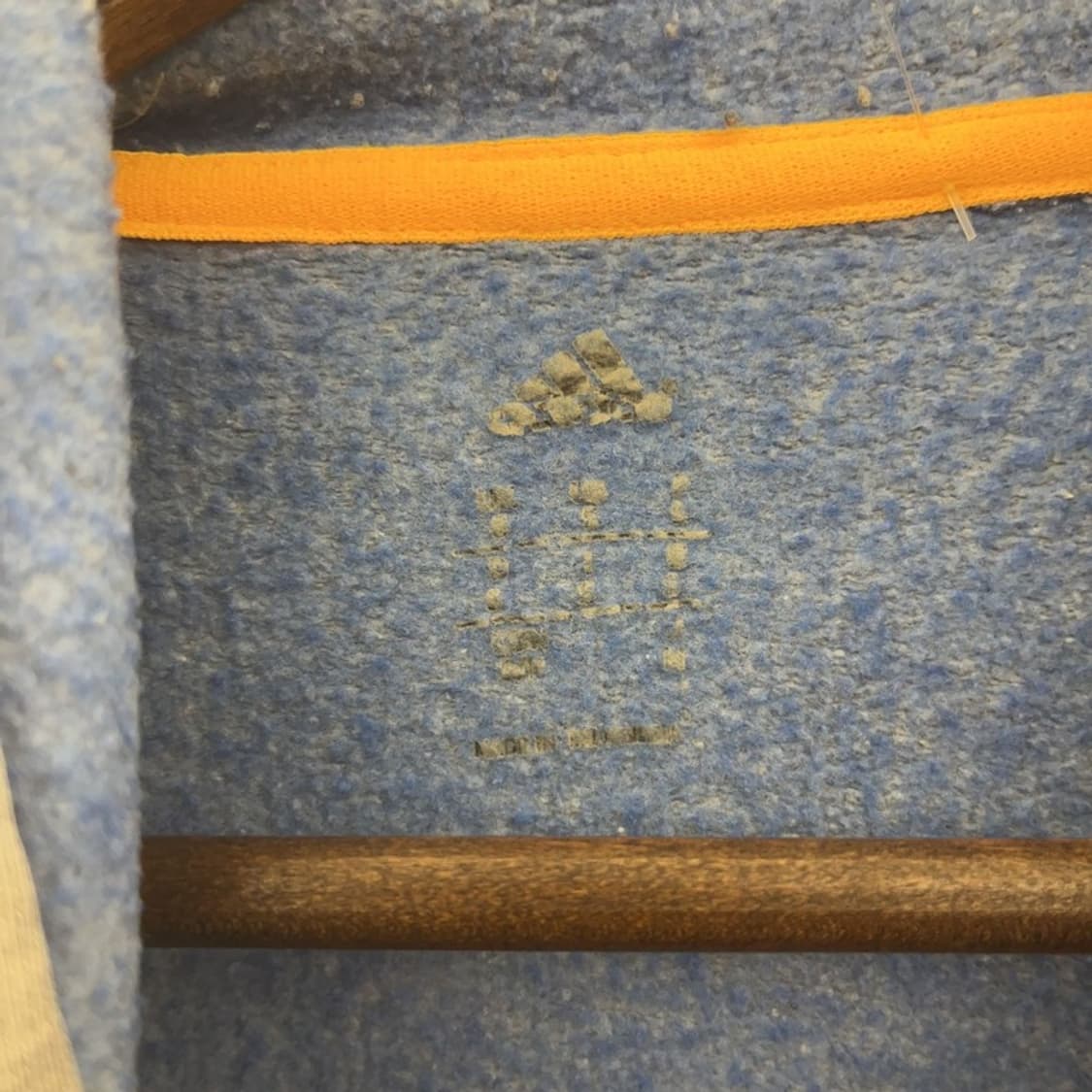 아디다스 빈티지 Y2K 배색 빅로고 후드티 M C06611 상품이미지5