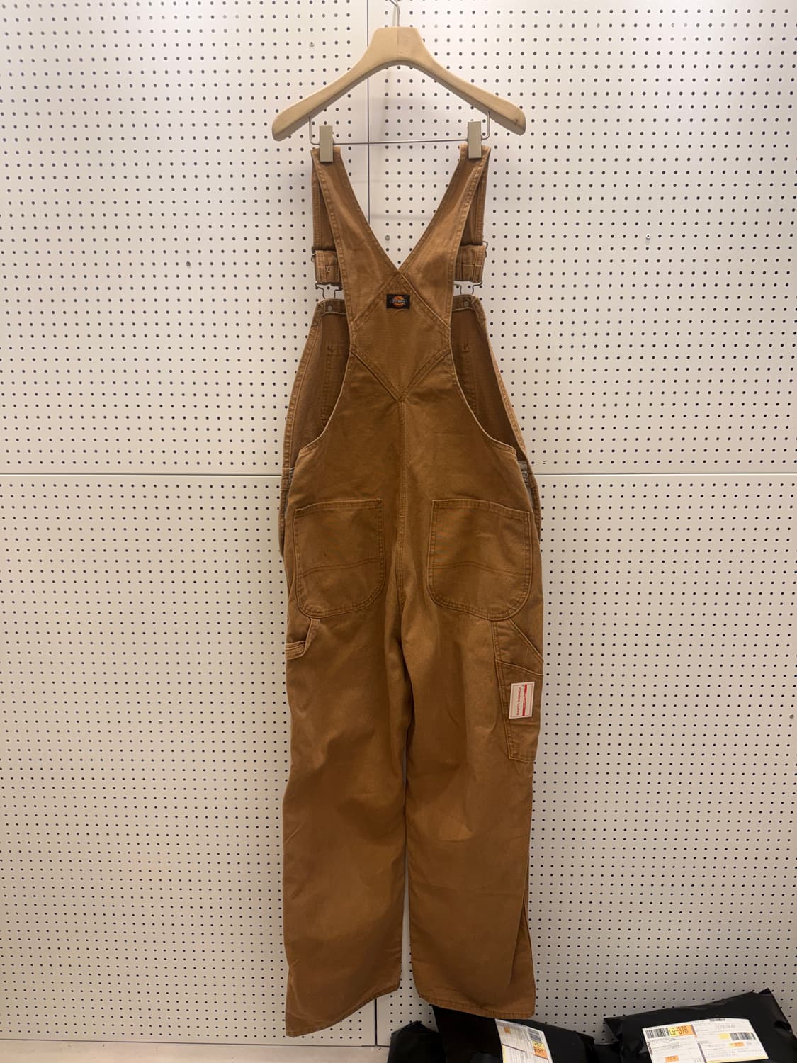 디키즈 브라운 덕 캔버스 멜빵 오버롤 U718 상품이미지3