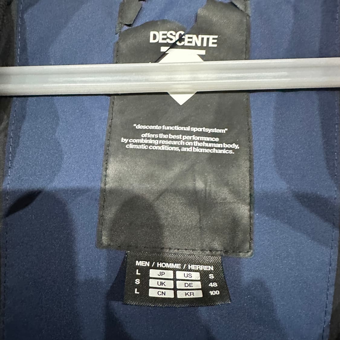 데상트 구스다운 롱패딩 L 상품이미지5