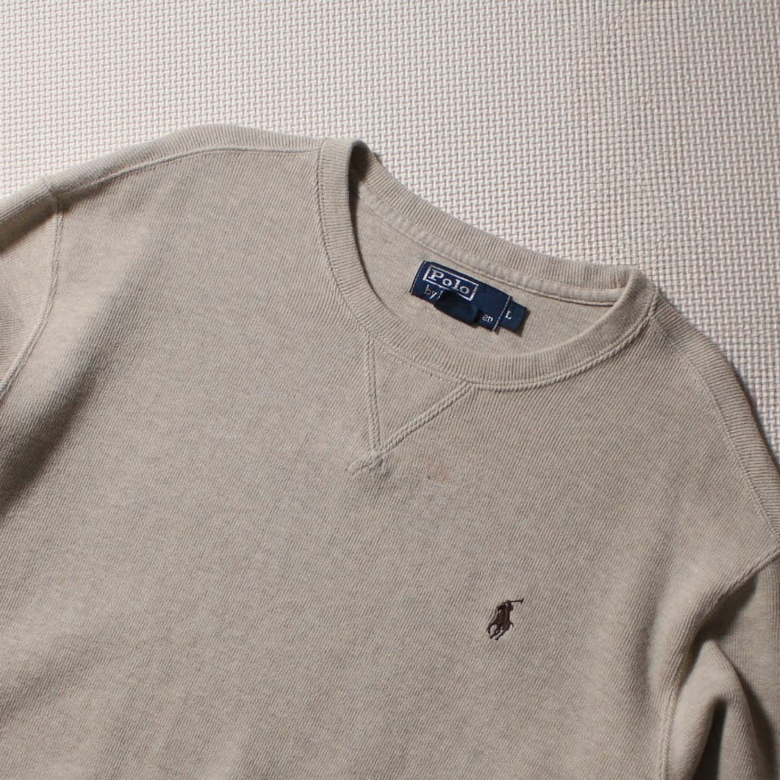 Polo 폴로 랄프로렌 베이지 맨투맨 상품이미지3
