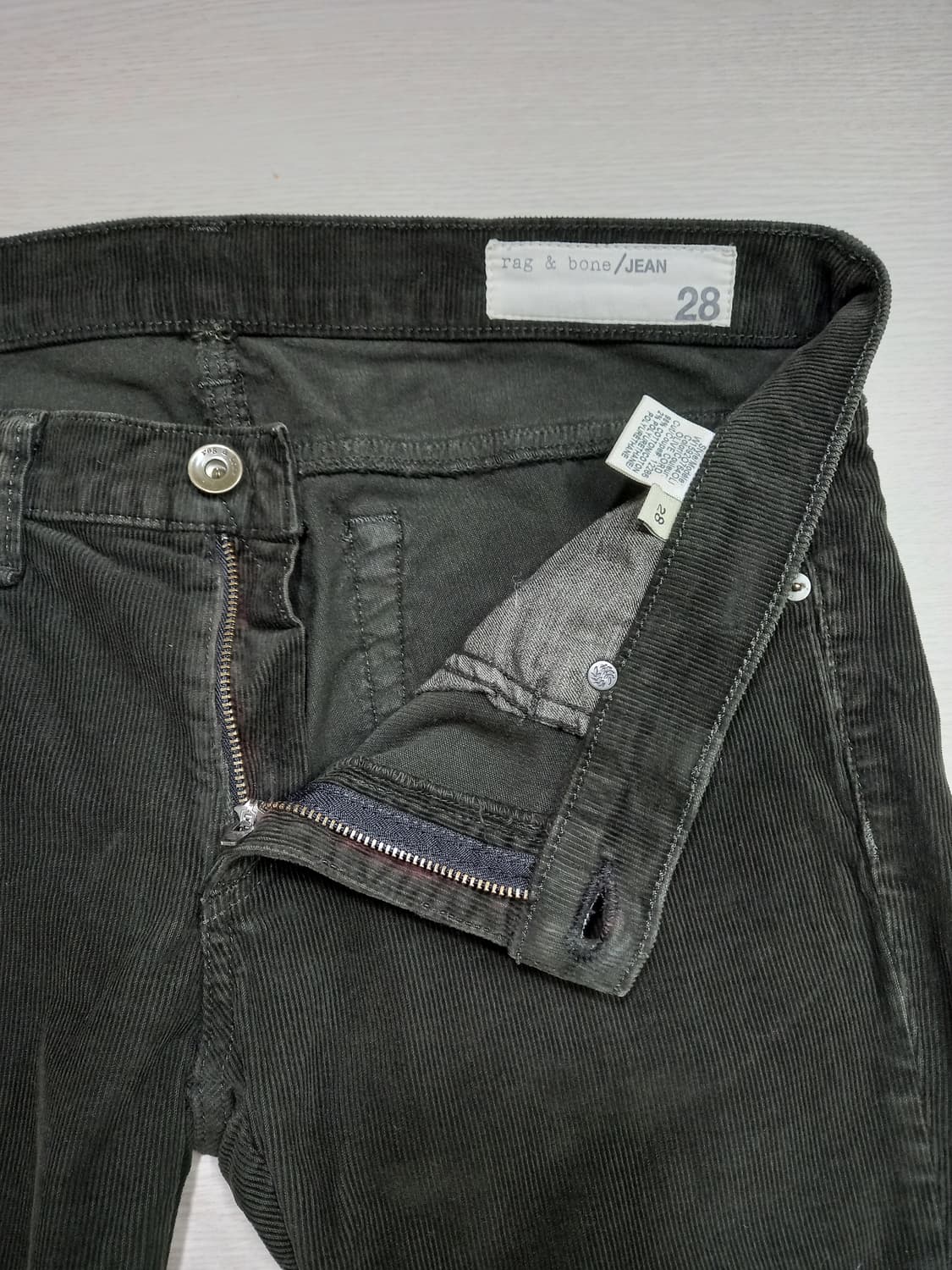 31 rag&bone USA 골반 스판 코듀로이 슬림일자  31-470 상품이미지6