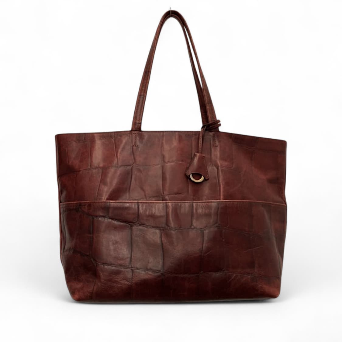 아니아리 빅스탬프 크로코 형압 레더 토트백 포터 매니아 추천 상품이미지1