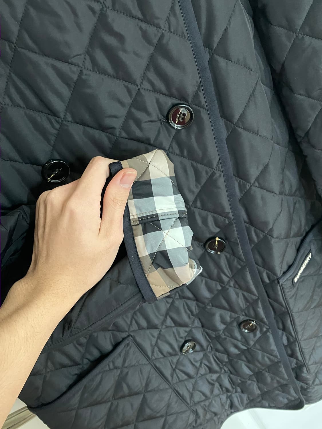 버버리 뉴타이팅 퀼팅자켓 상품이미지5