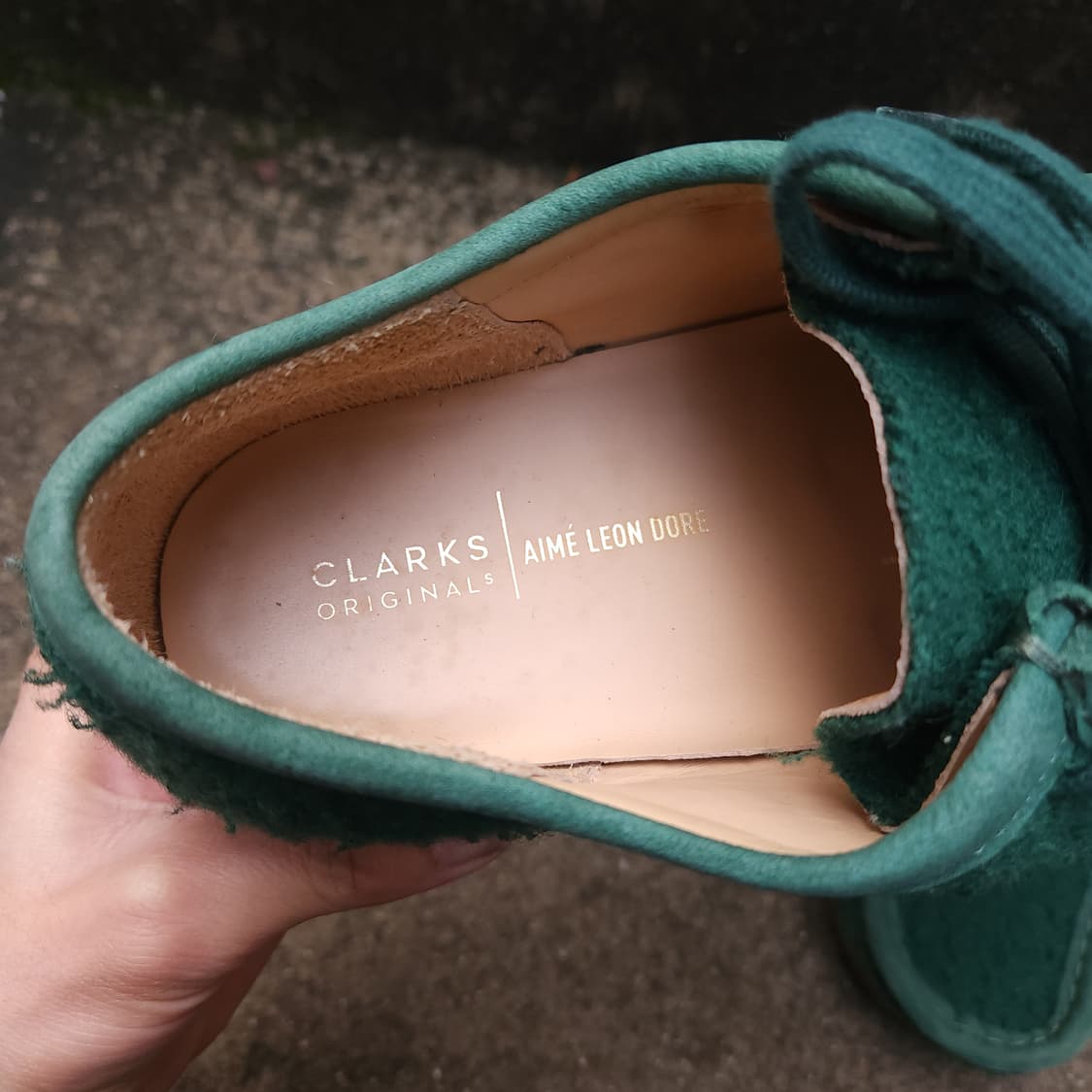 [260~265]클락스 x 에메 레온 도르 왈라비 카센티노 울 다크 그린 상품이미지8