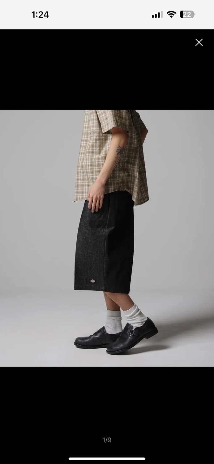 디키즈 42283 루즈핏 데님 버뮤다 워크 팬츠 상품이미지7