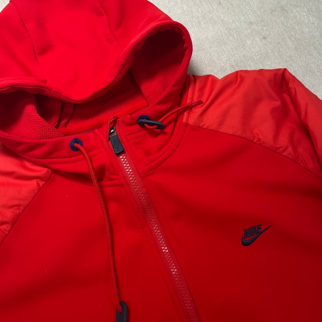 100 나이키90s 레드 후드점퍼 상품이미지2
