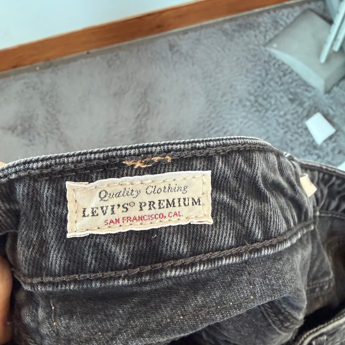 리바이스 그레이 와이드 데님 팬츠 상품이미지5