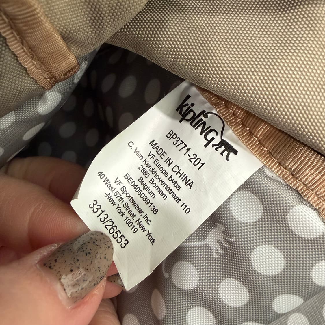 94. 키플링 골드 백팩 상품이미지5