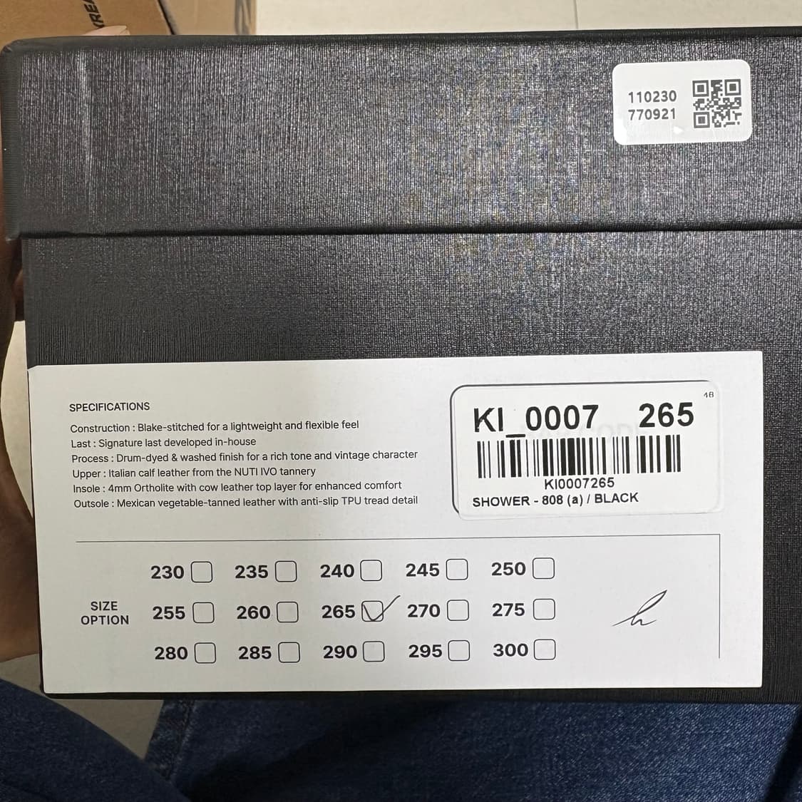 킨치 샤워 808(a) 265사이즈 상품이미지3