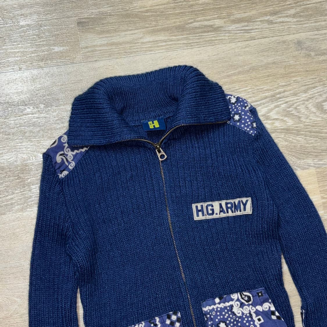 Hysteric glamour H.G.ARMY 페이즐리 코만도 스웨터 상품이미지2