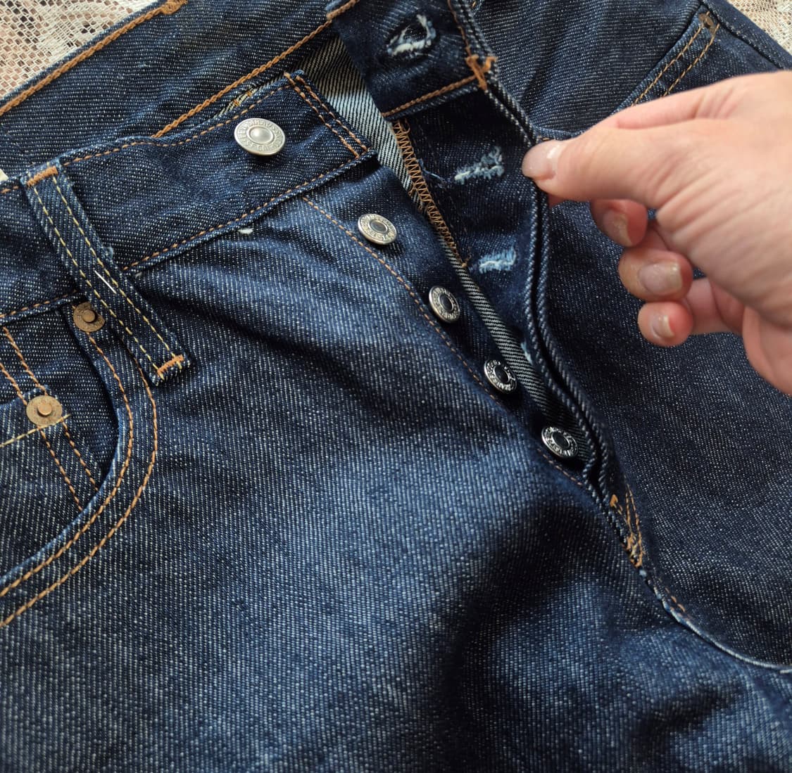 리바이스 501 인디고 생지데님 (W25 L30) 상품이미지3