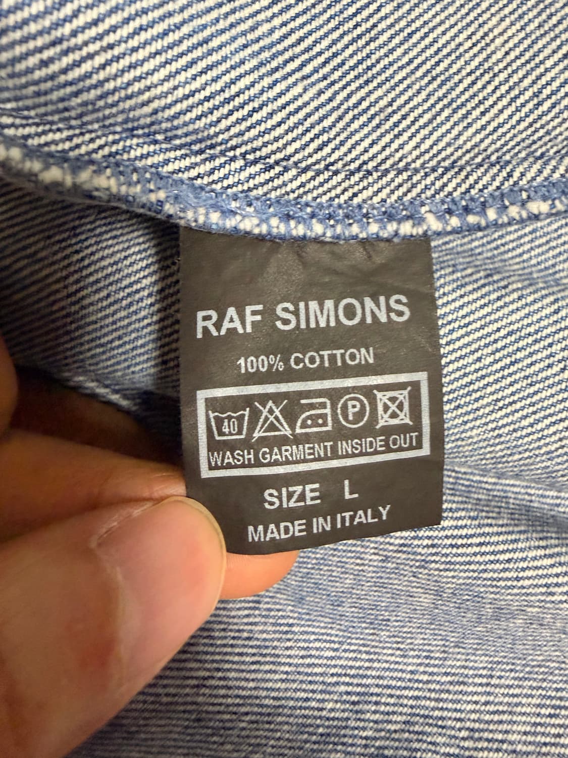 [L] RAF SIMONS 라프시몬스 패치 데님 셔츠 상품이미지9