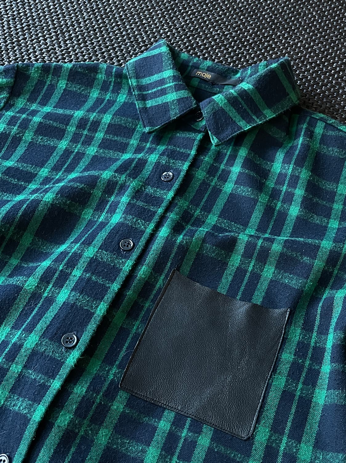 마쥬 그린 체크 원피스 상품이미지7