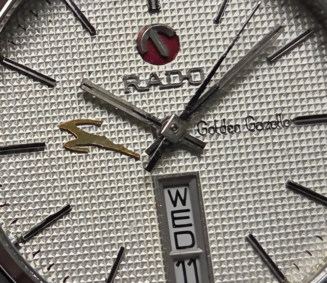 빈티지 라도 골든가젤 희귀 와플판 데이데이트 오토매틱 브레이슬릿 ver. 상품이미지2