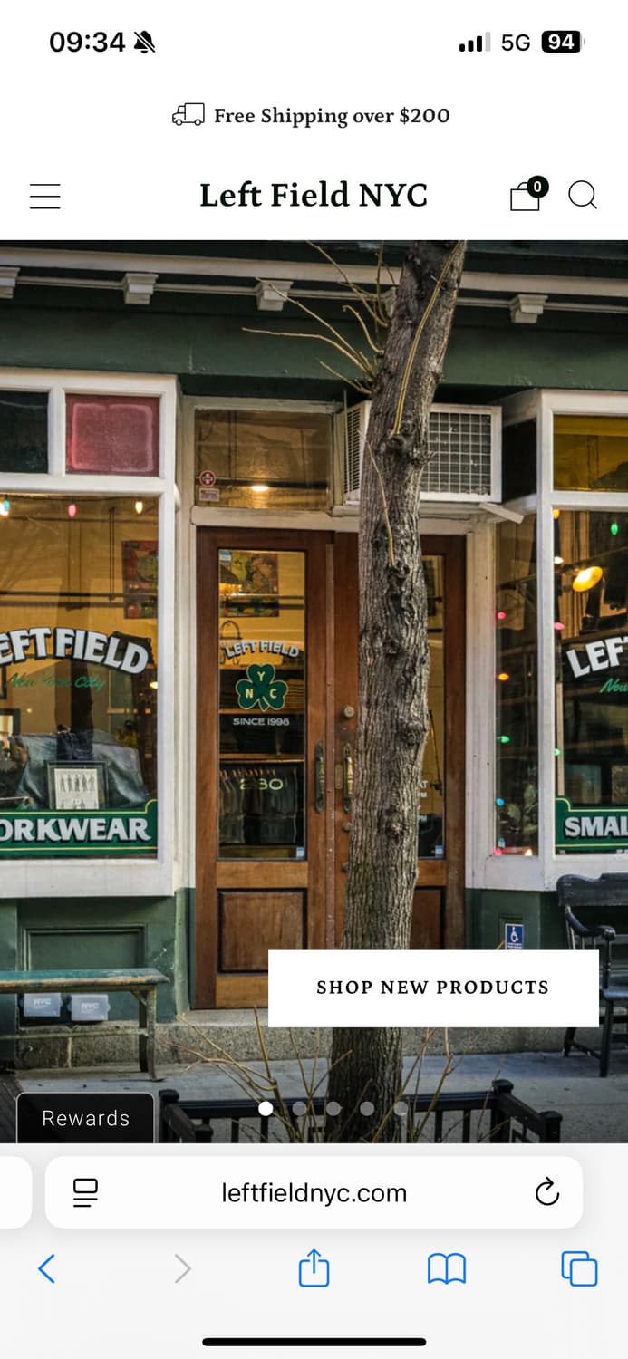 Left field nyc 데님 티셔츠 미디엄 made in usa 상품이미지5