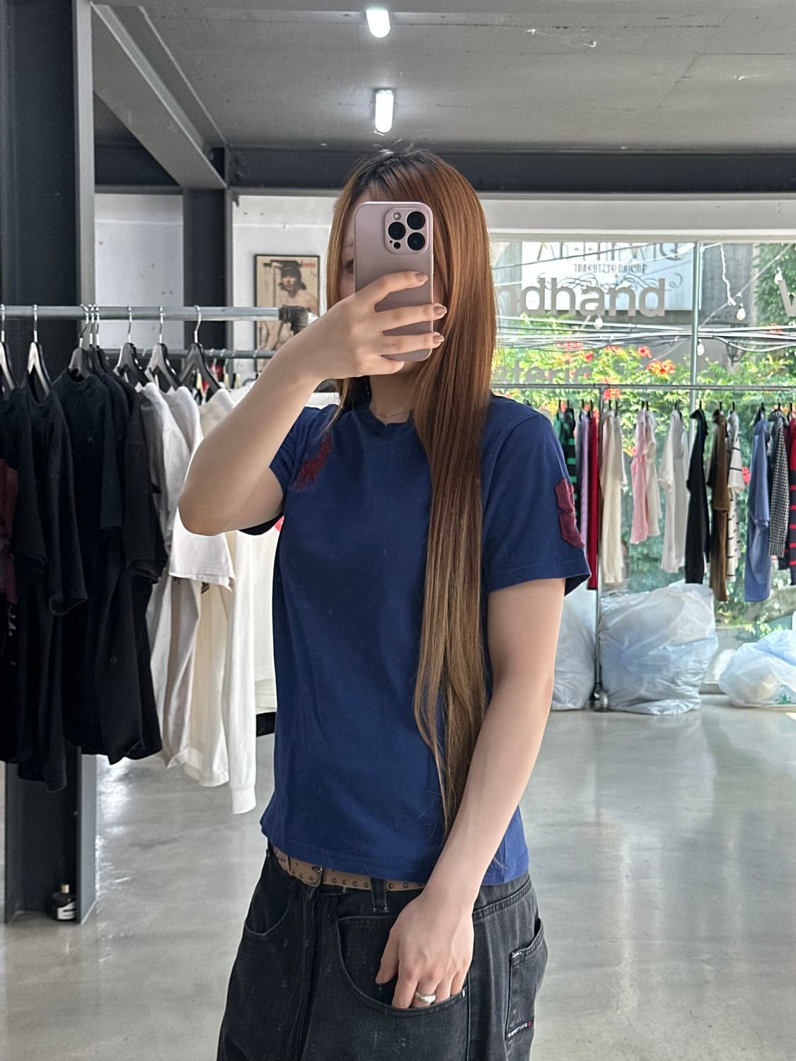 폴로랄프로렌 빅포니 넘버링 반팔티 네이비블루 상품이미지2
