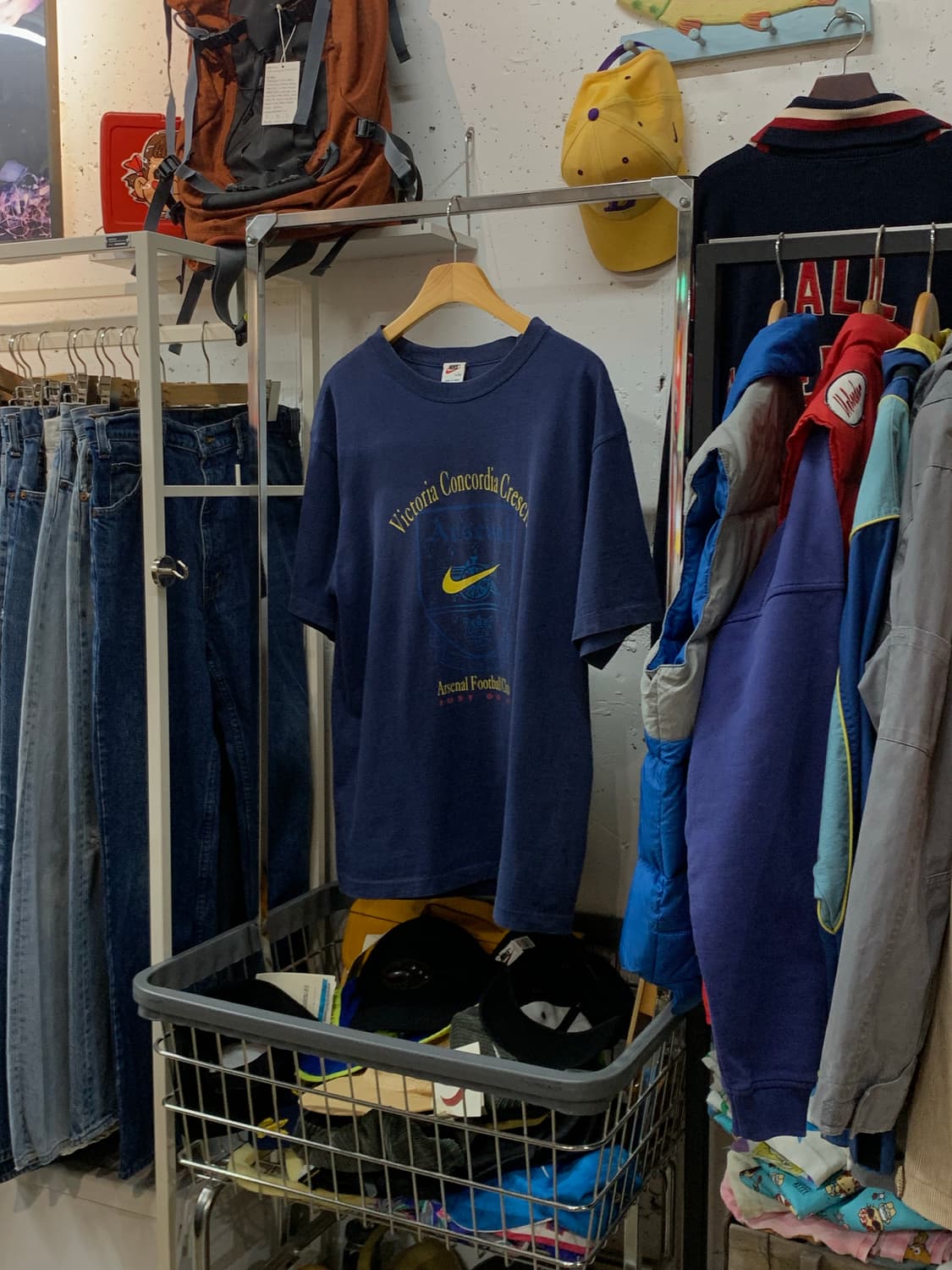 90s 나이키 아스날 프린팅 티셔츠 상품이미지1