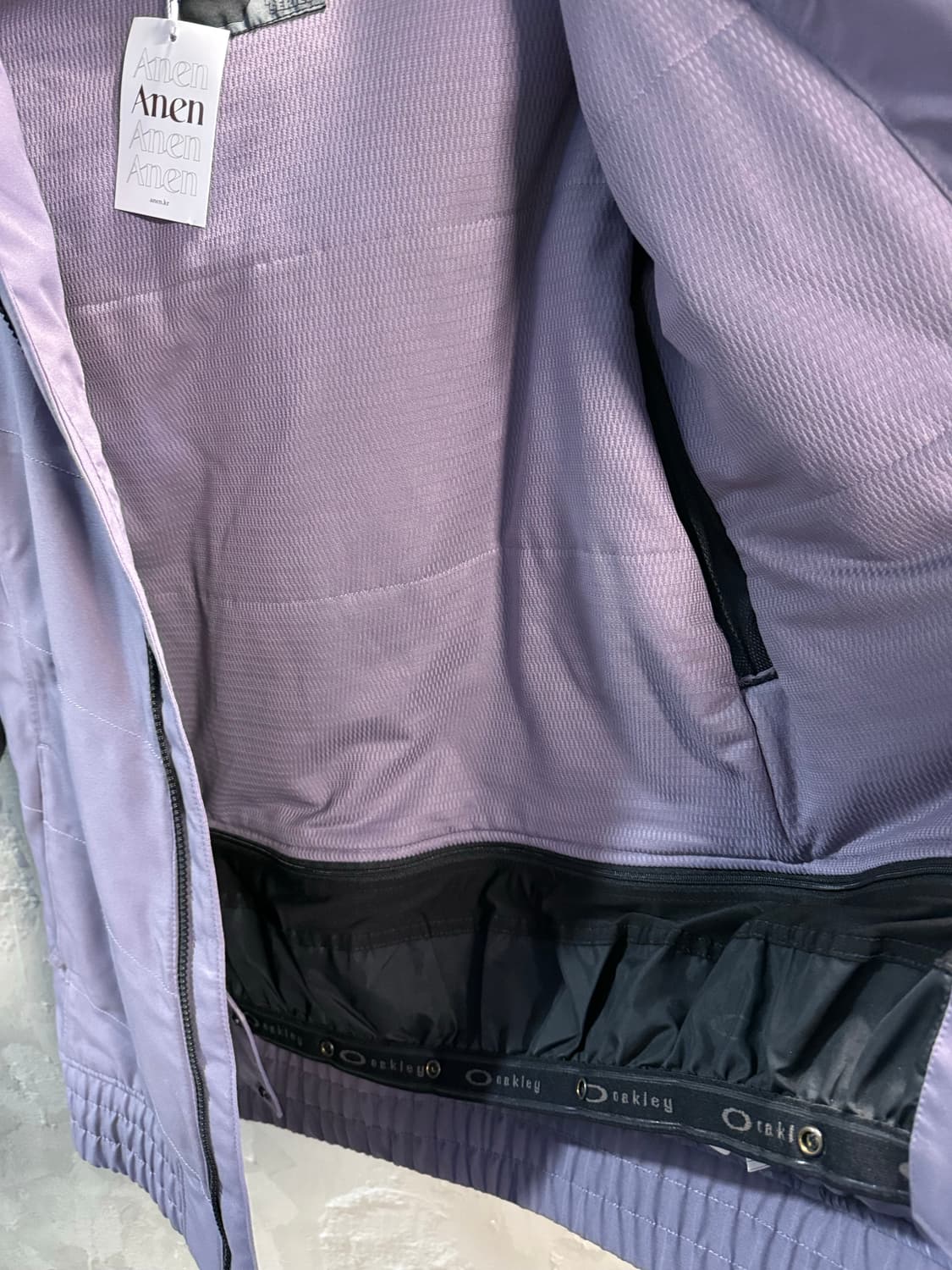 XS 오클리 OAKLEY 프로러이더 시리즈 파카 자켓 퍼플 그레이 상품이미지5