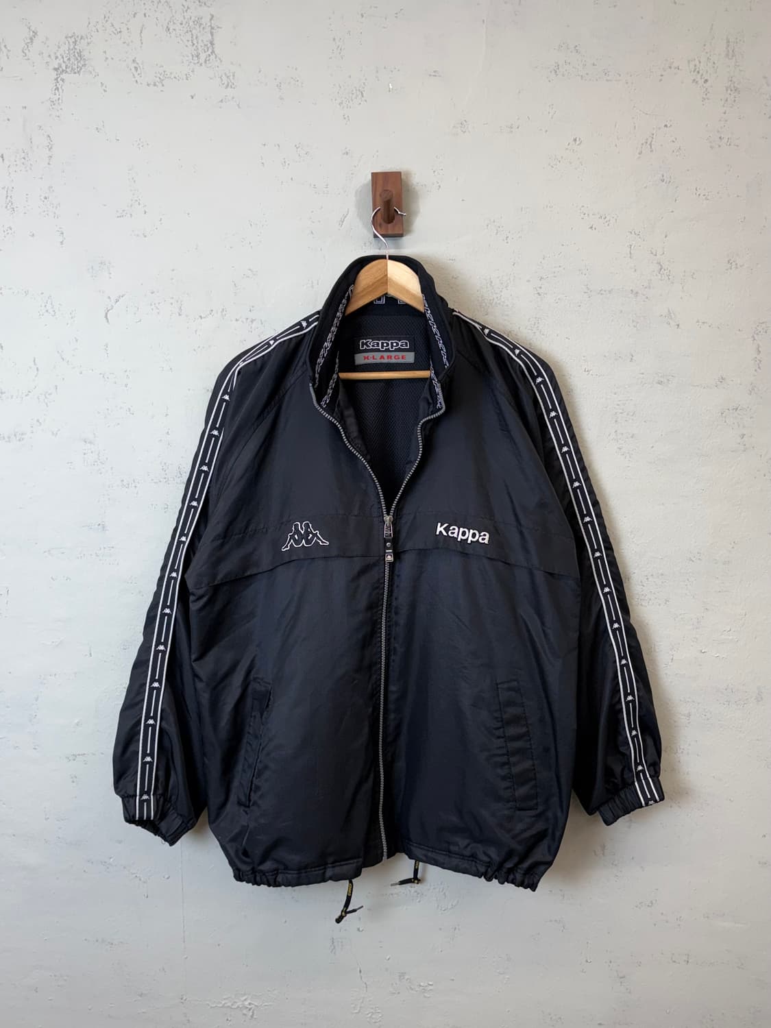 카파 90s 올드스쿨 사이드라인 바람막이 블랙 상품이미지1
