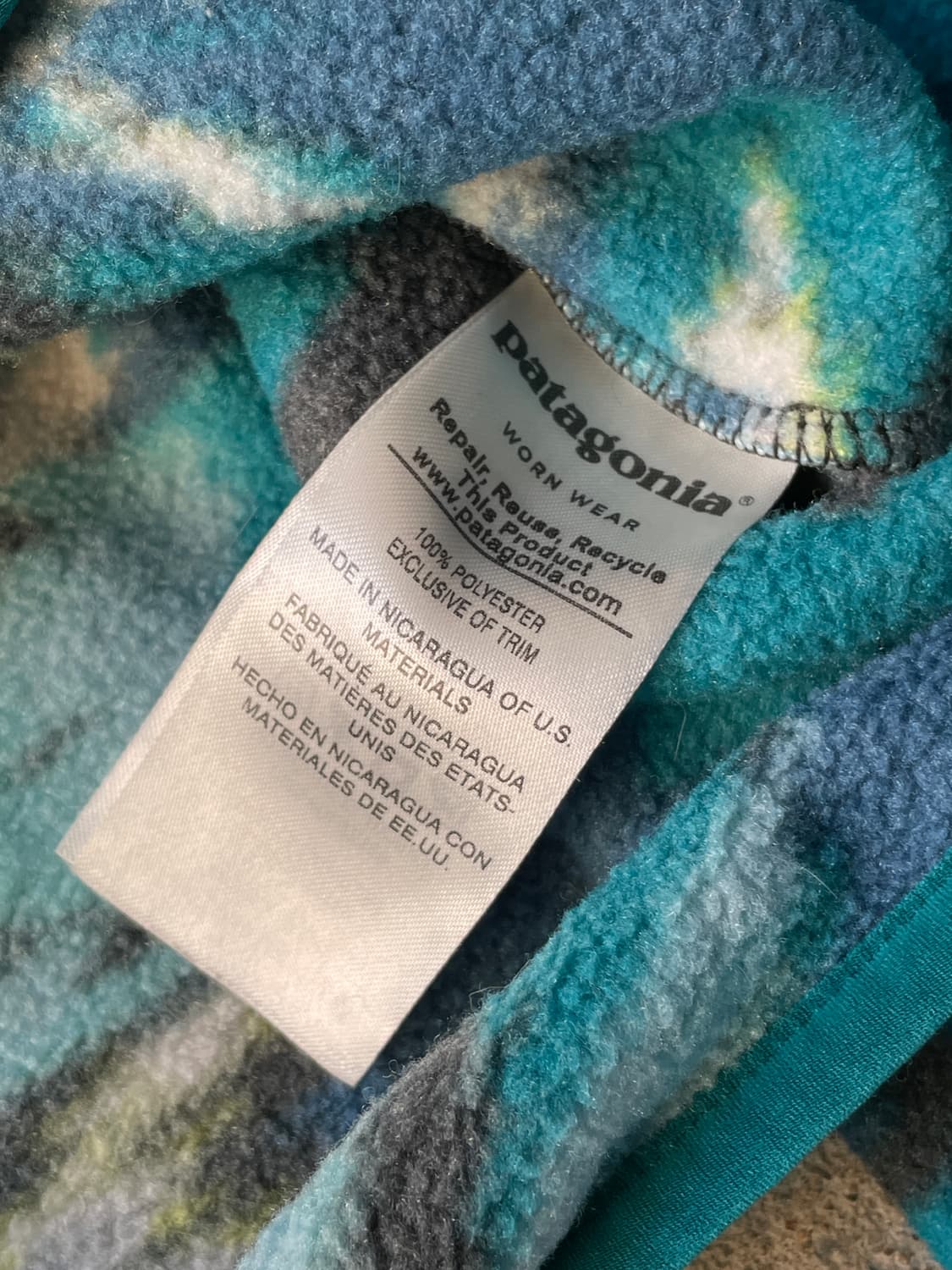 Patagonia Synchilla Trout Tails  Blue 상품이미지10