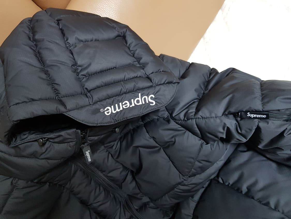 슈프림 와프 후드 퍼피 패딩 자켓 블랙 21FW 상품이미지8