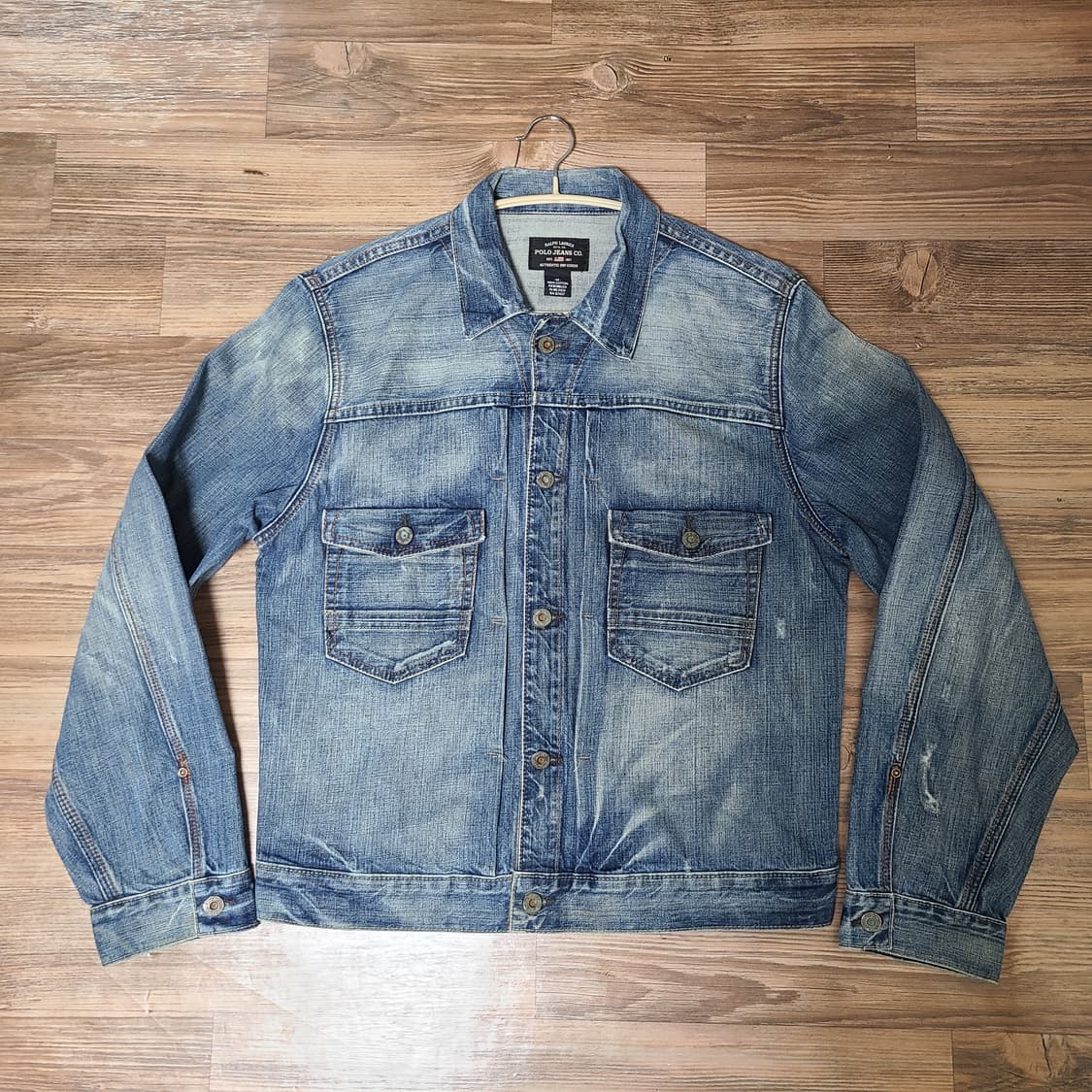 (100) 90s 폴로 진스 타입 2 빈티지 데님 트러커 자켓 상품이미지3