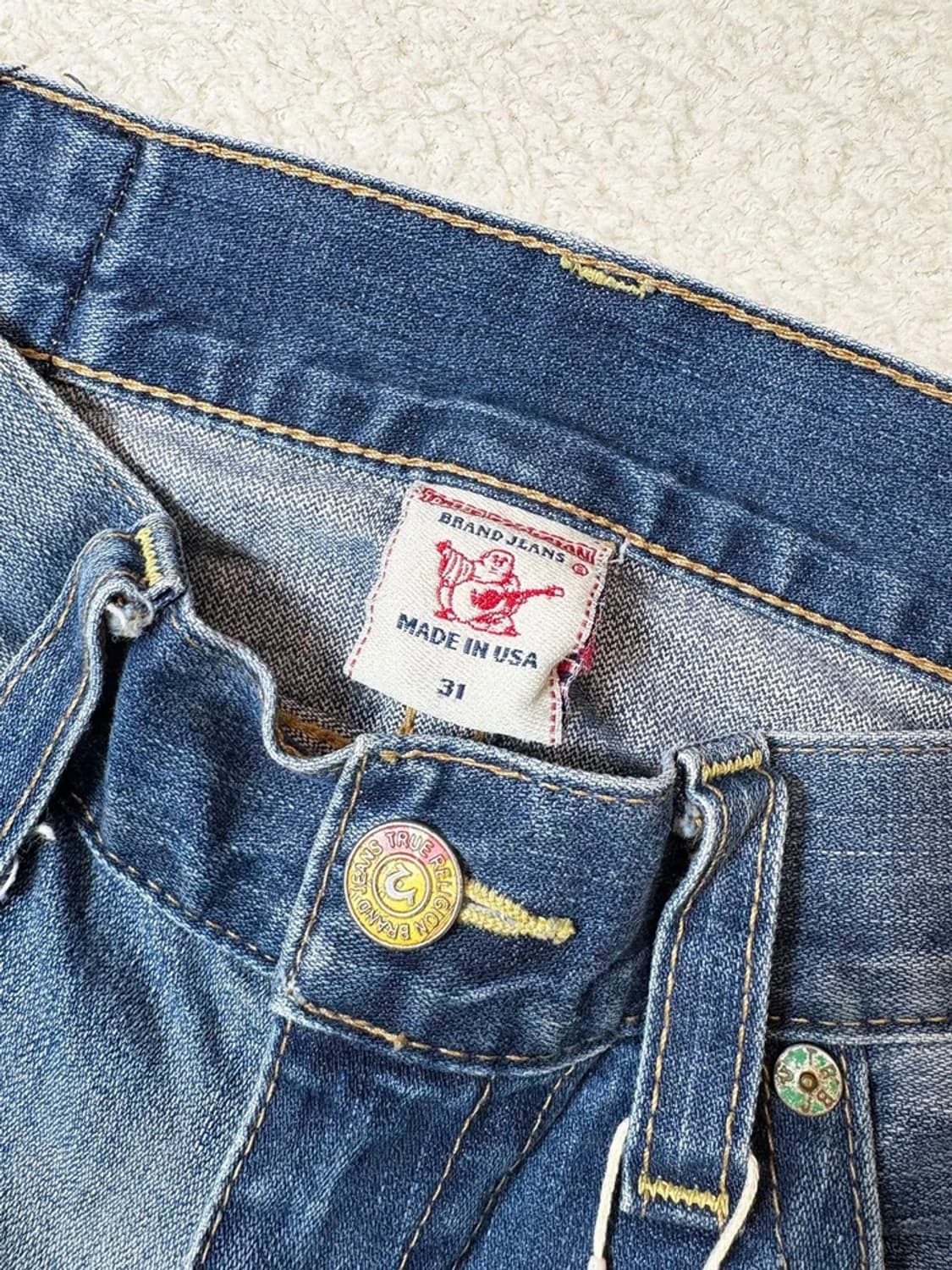 트루릴리젼 00's USA 패치드 데님 팬츠 PN6483    상품이미지8