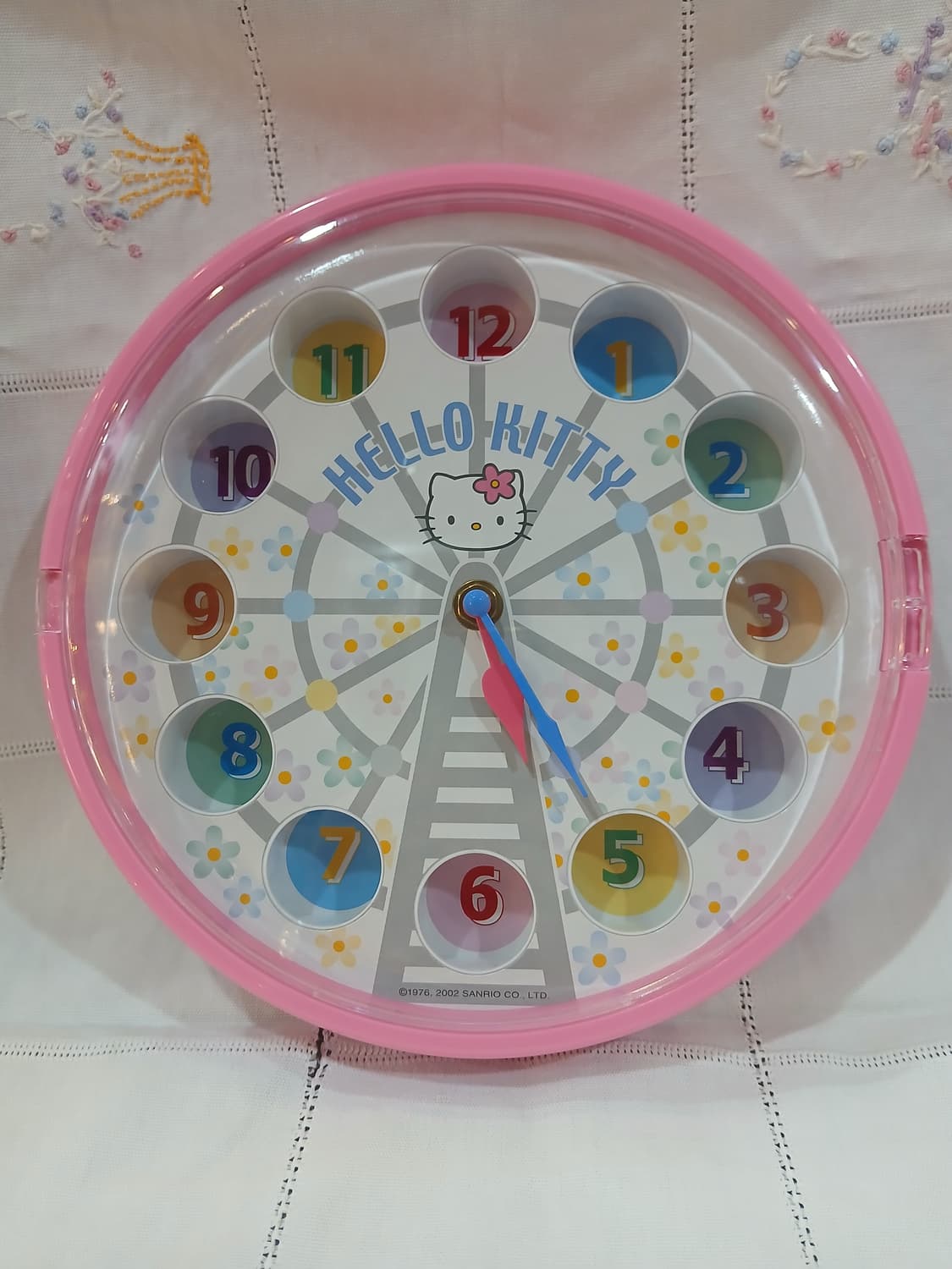 2002년 빈티지 헬로키티 회전목마 벽시계 상품이미지1