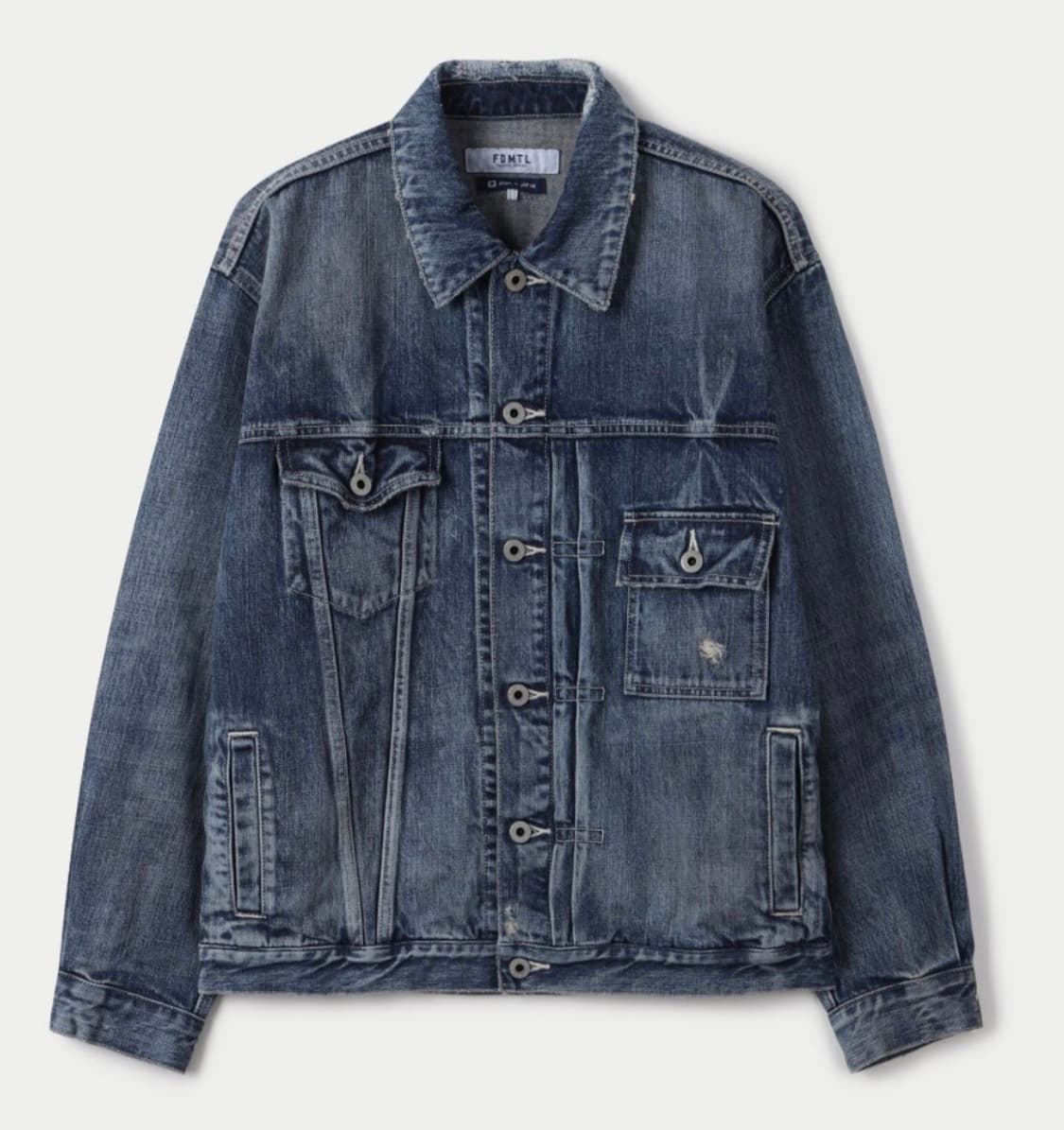 FDMTL 데님 자켓 3YR 워시 인디고 자켓 인디고 105 새상품 상품이미지2