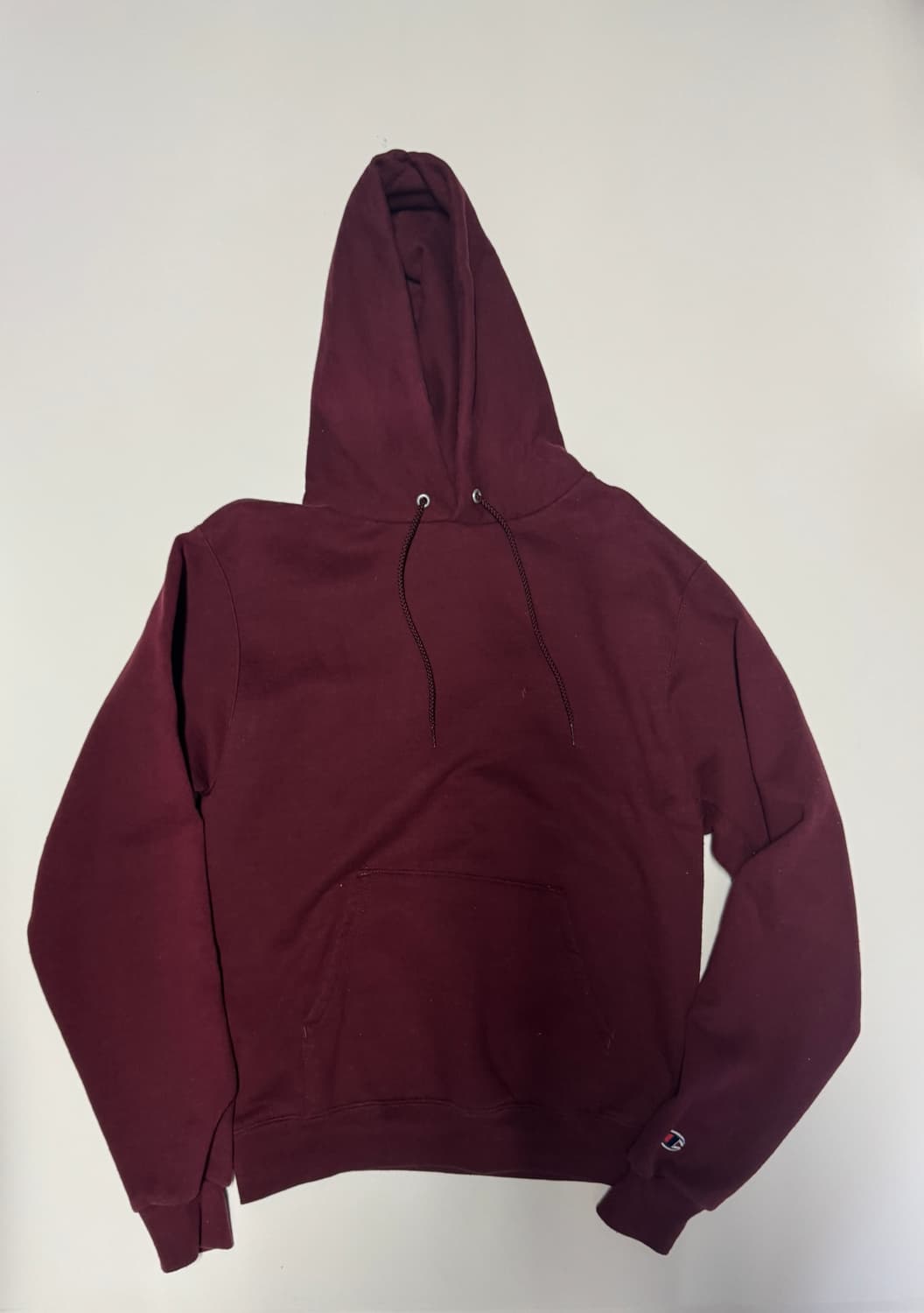 공용 챔피온 버건디 트레이닝 기모 후드티 S 상품이미지1