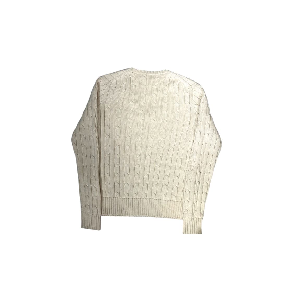 폴로 신형 아이보리 꽈배기 니트 M 상품이미지6