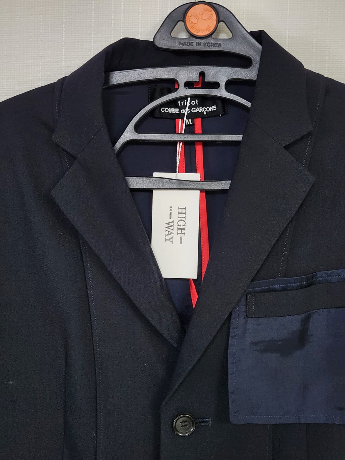 꼼데가르송 트리콧 블레이저 자켓 상품이미지2