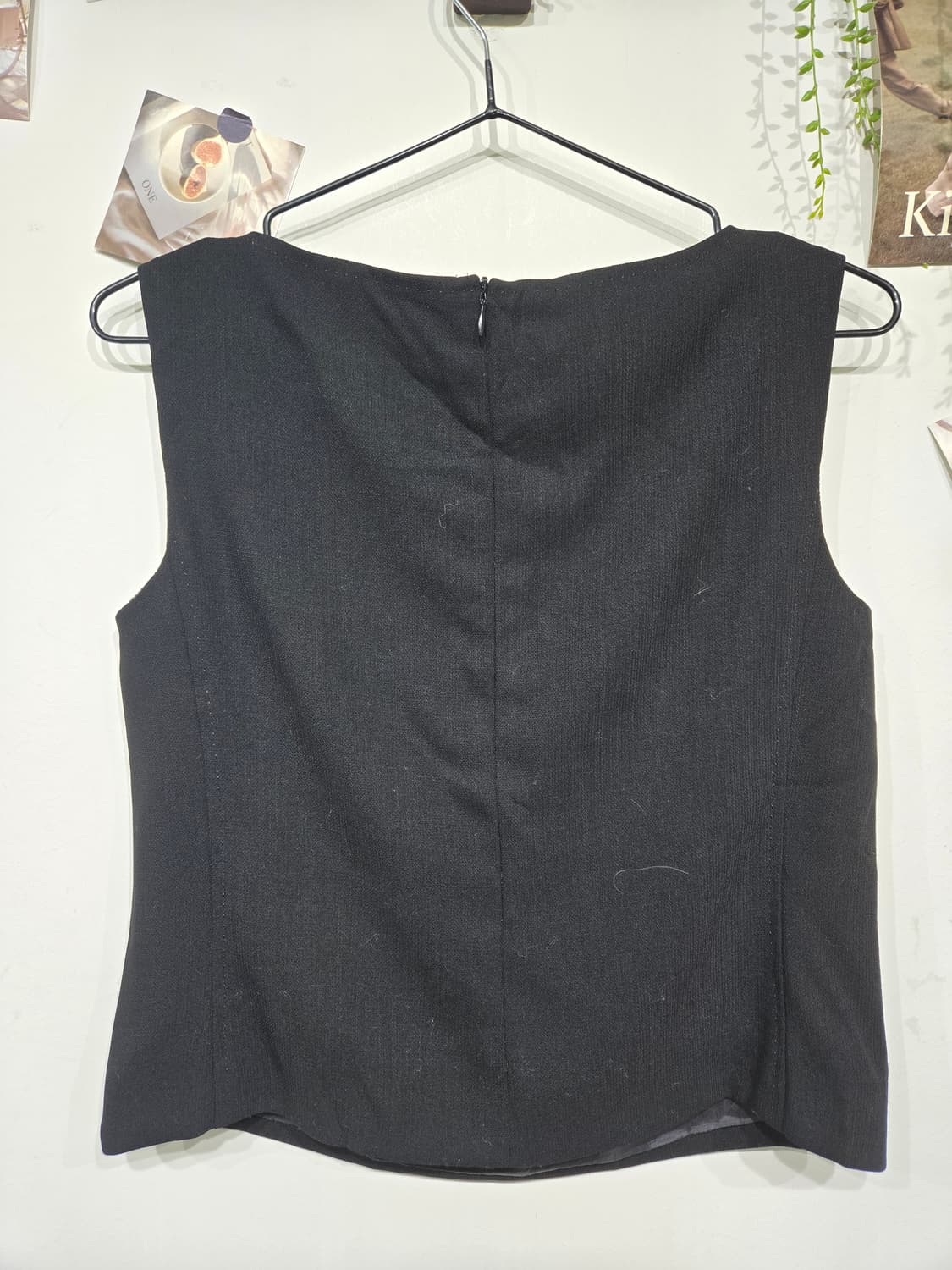 막스마라 블랙 민소매 블라우스 여성 상품이미지4