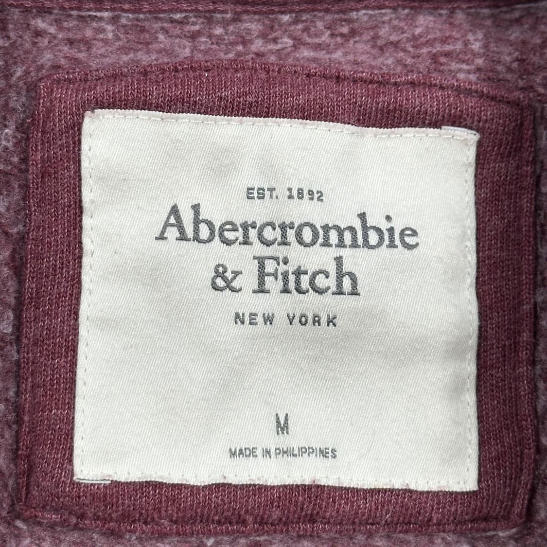 아베크롬비 og y2k 여성 슬림핏 후드집업 버건디 여성M 상품이미지5