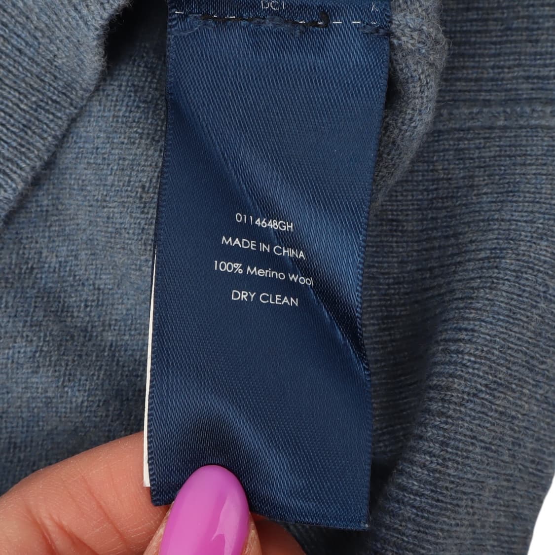 폴로 랄프로렌 다크블루 메리노울 니트 상품이미지9