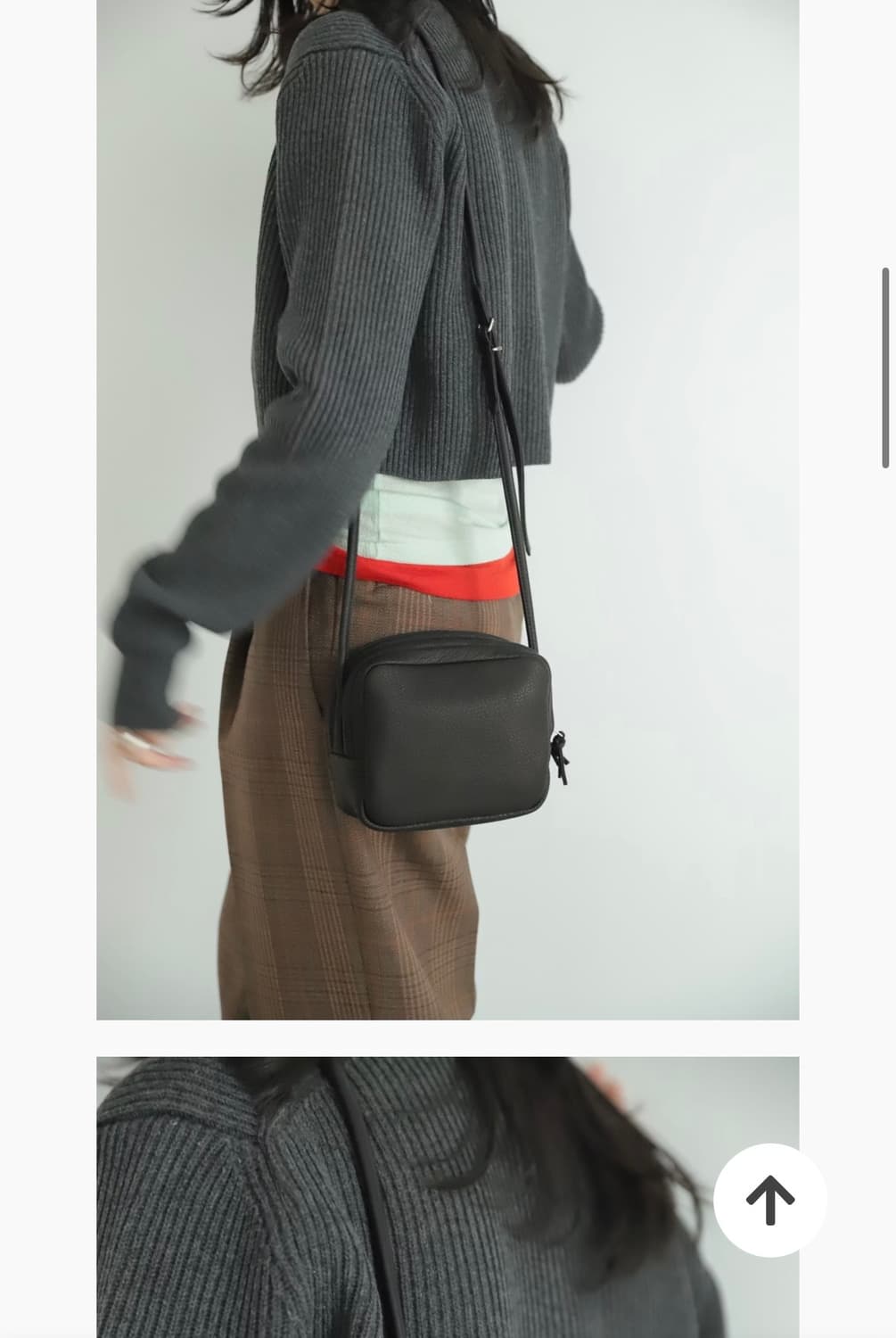 오라리 울1 니트 집업 자켓 그레이 여성  상품이미지4