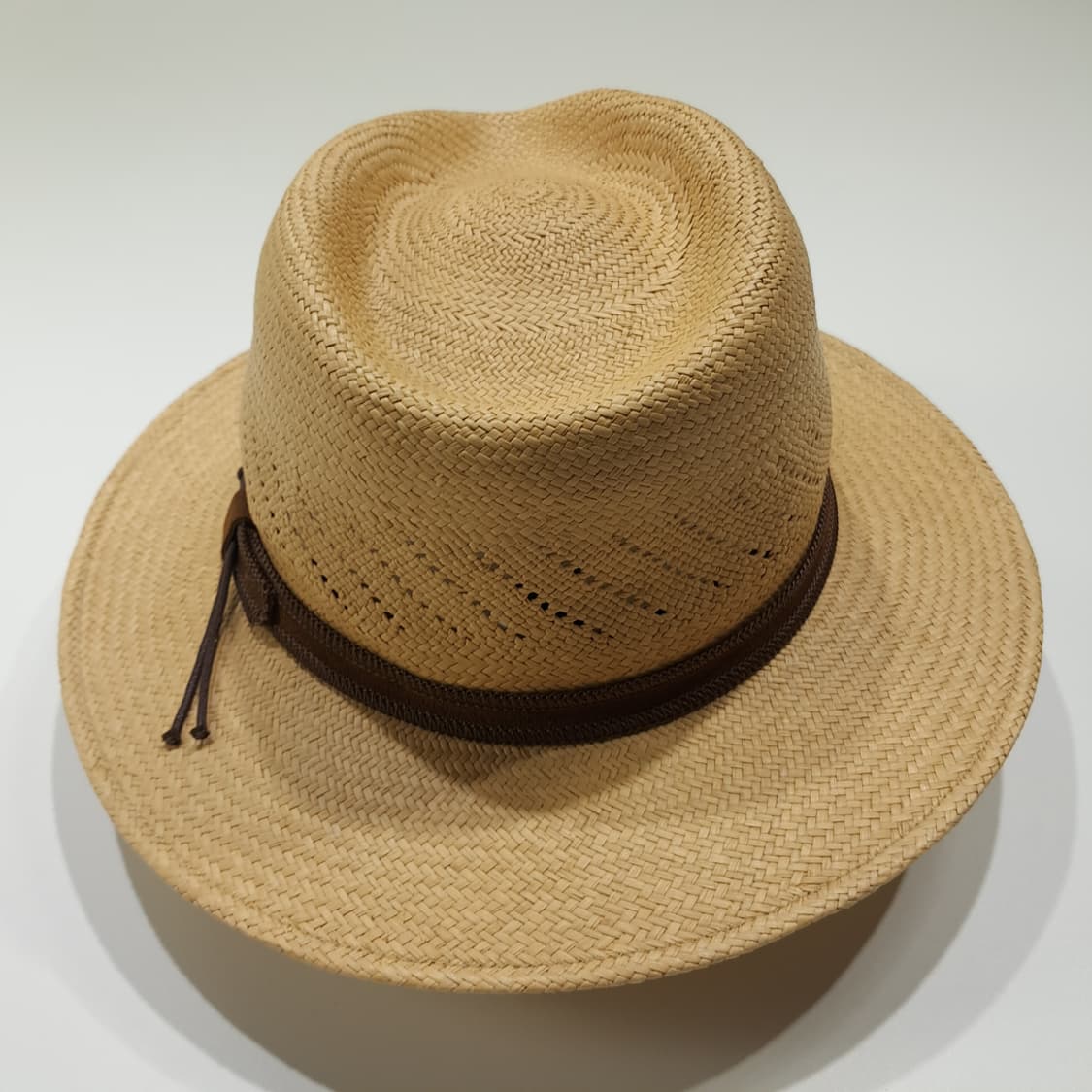 CL820 빈티밀라 독일판 파나마 스트랩 베이지 페도라 모자 상품이미지5