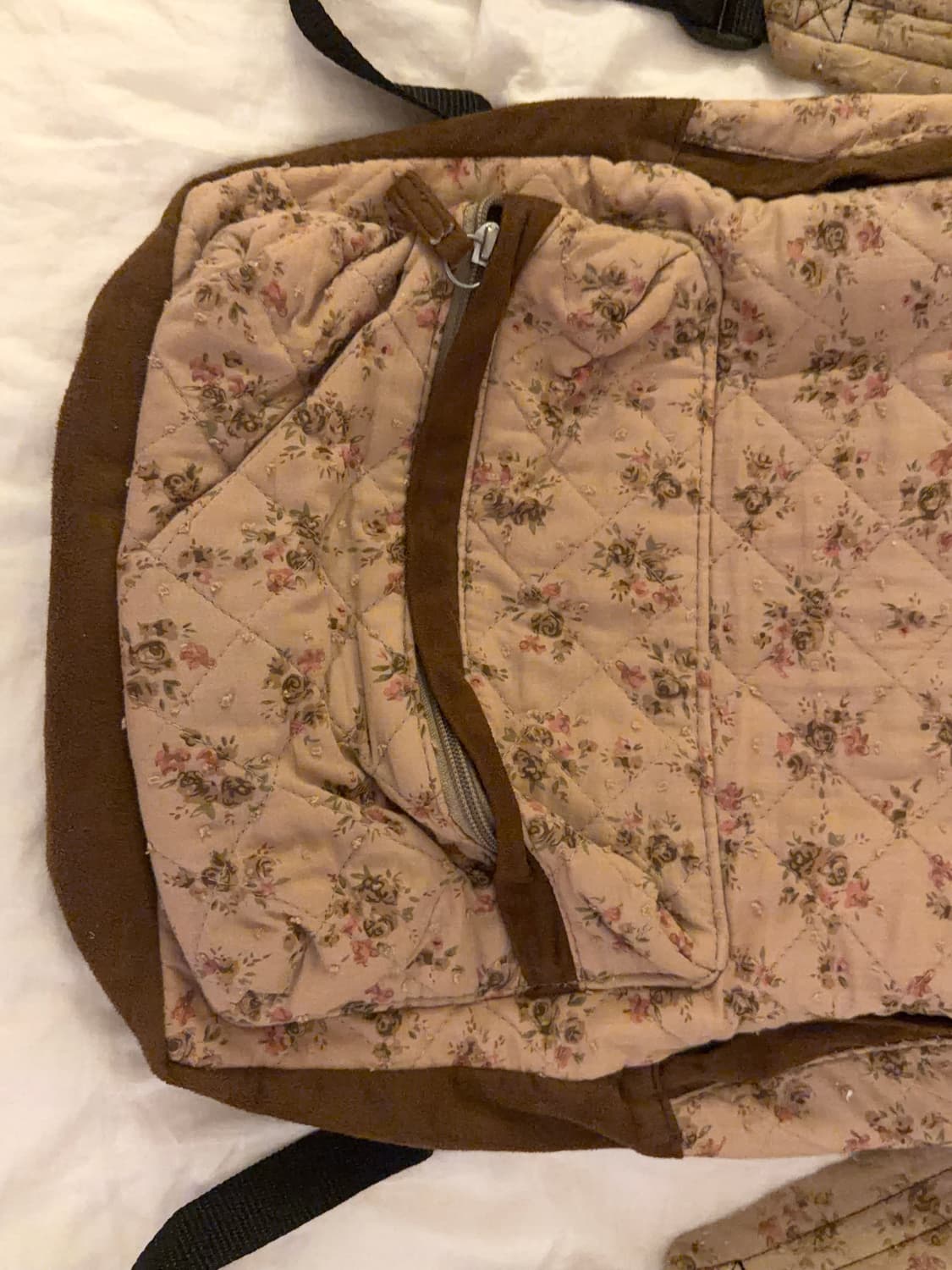 그런지페어리 모리걸 초코 브라운 플라워 밀크티 백팩 하구미 상품이미지8