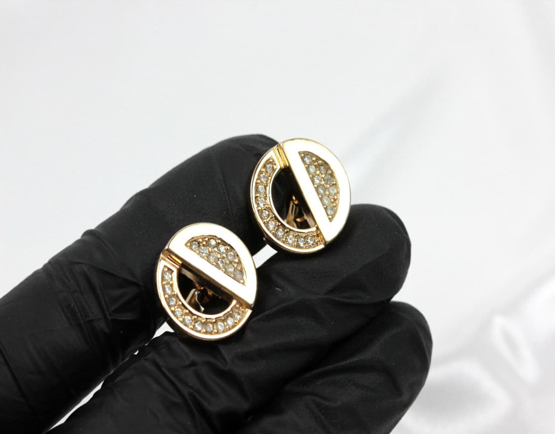 디올 A등급 CD로고 큐빅 남자 명품 커프스 빈티지 상품이미지6